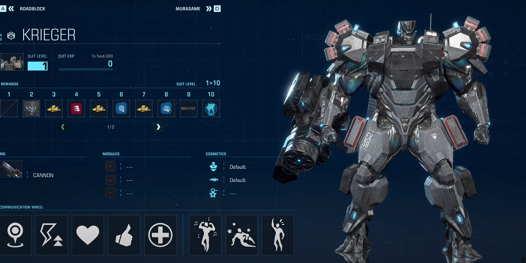Guerrier Exosuit dans Exoprimal