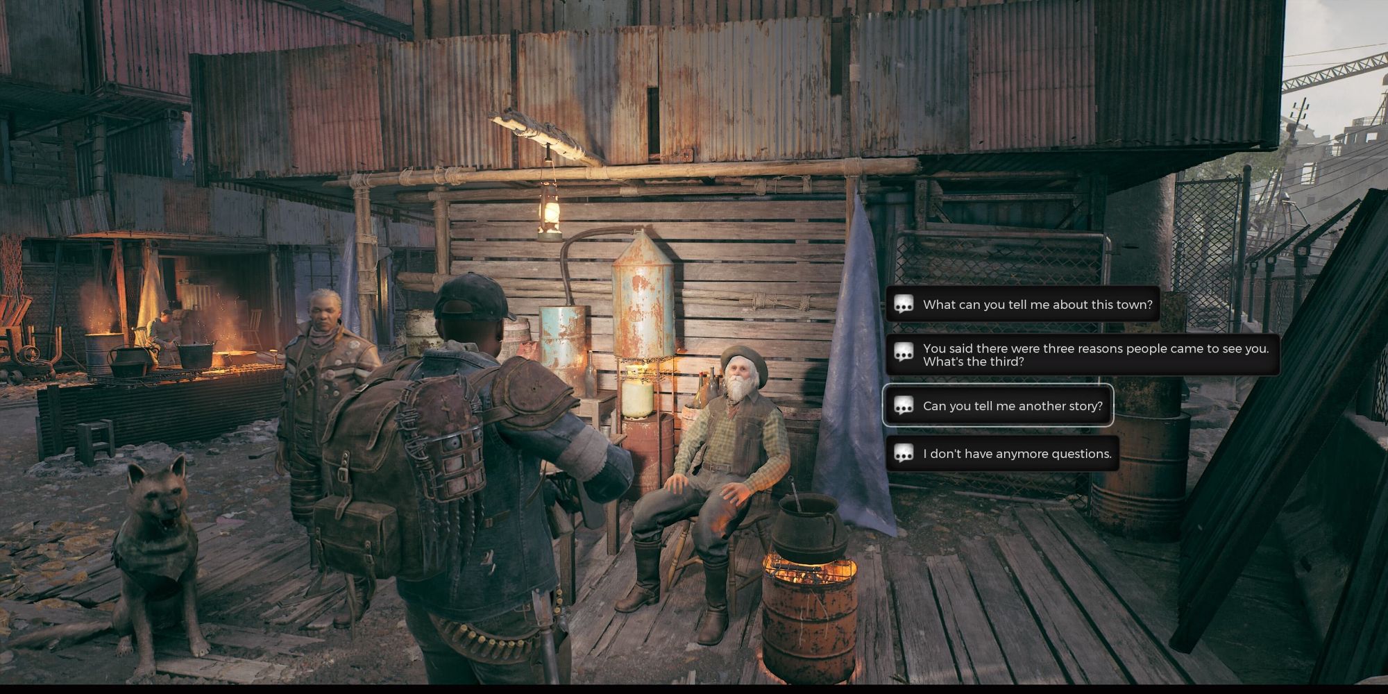 Un joueur parlant à Mudtooth dans Remnant 2