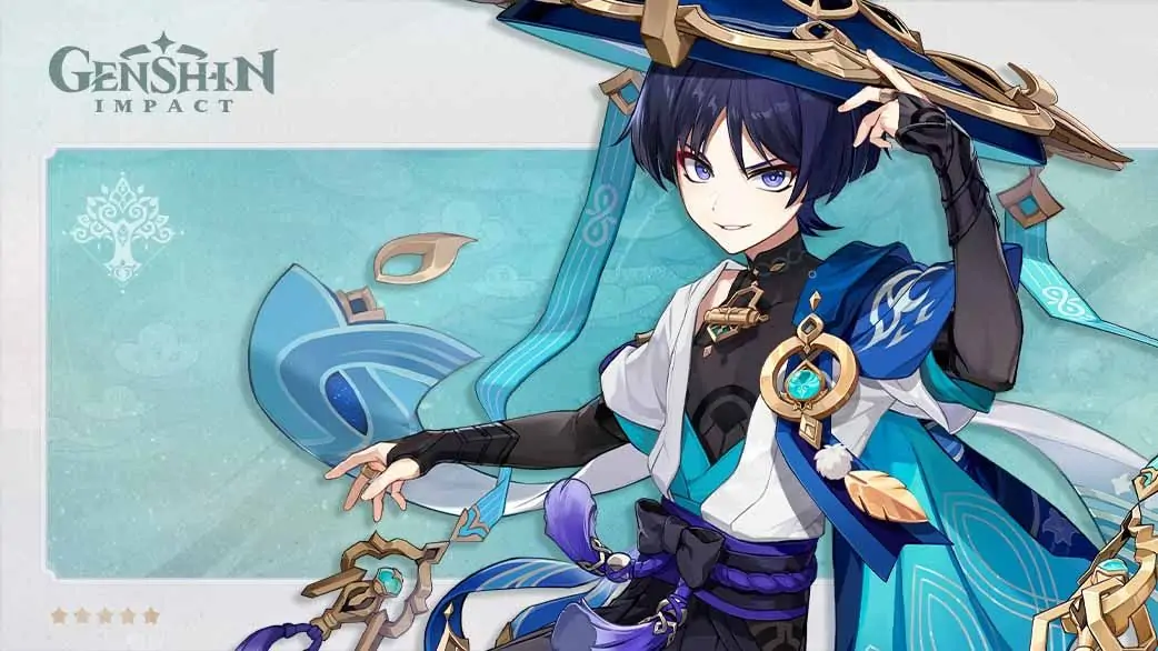 Fond d'écran officiel Wanderer de Genshin Impact
