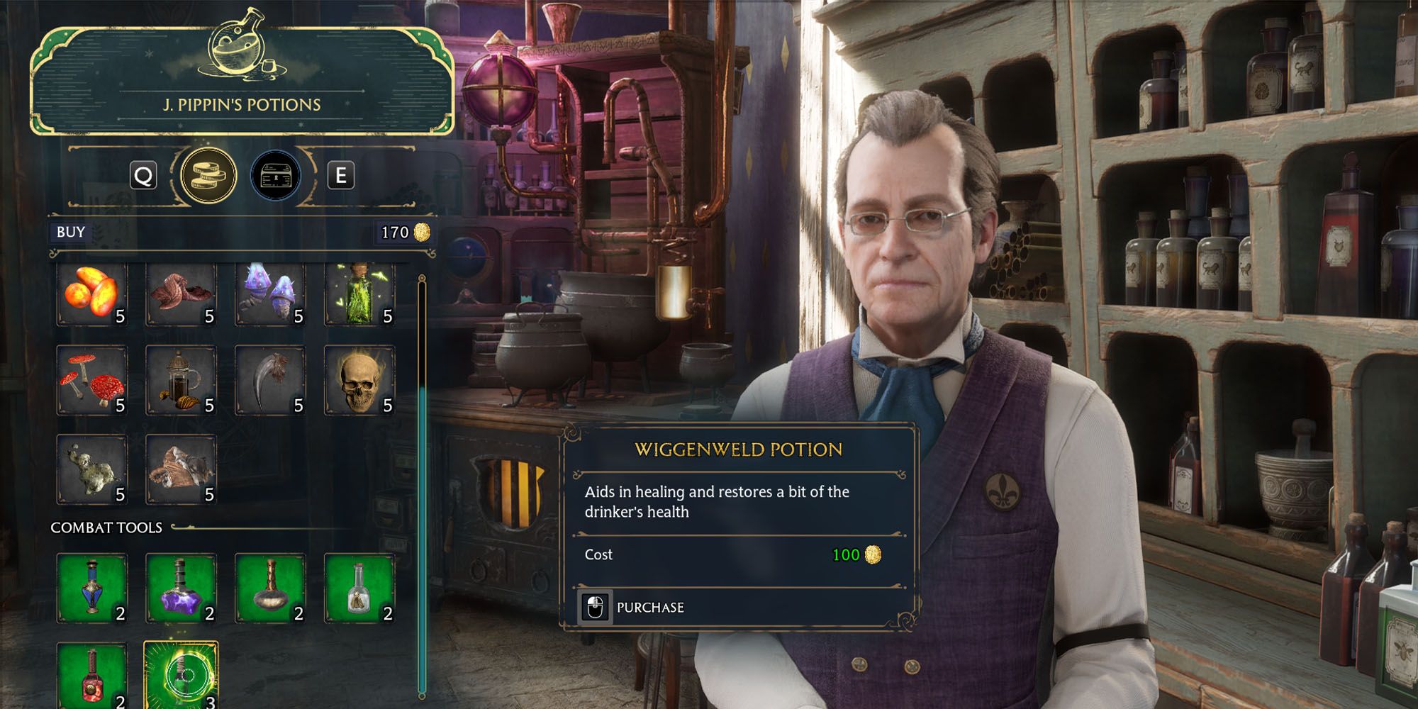 Potion Wiggenweld dans le magasin J Pippins Héritage de Poudlard à Pré-au-Lard