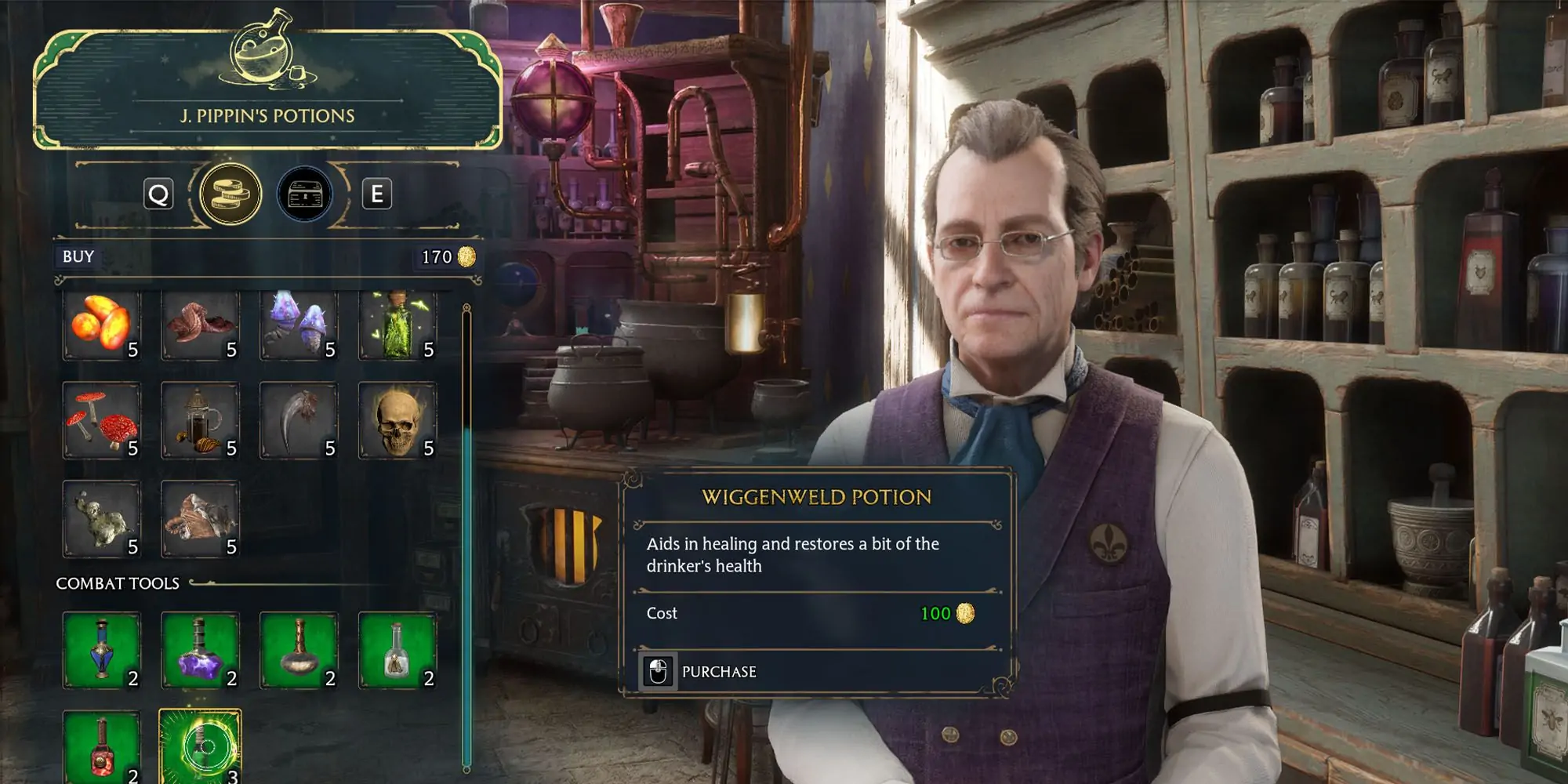 Potion Wiggenweld dans le magasin J Pippins Héritage de Poudlard à Pré-au-Lard