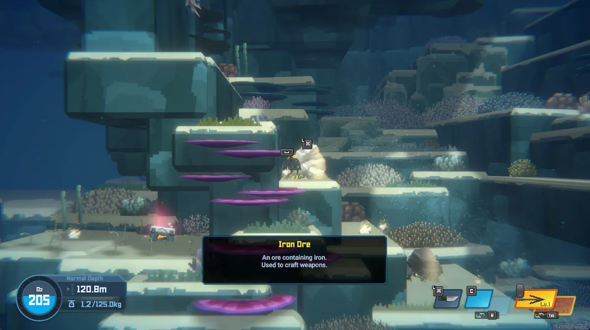Dave the Diver : Où trouver du minerai de fer