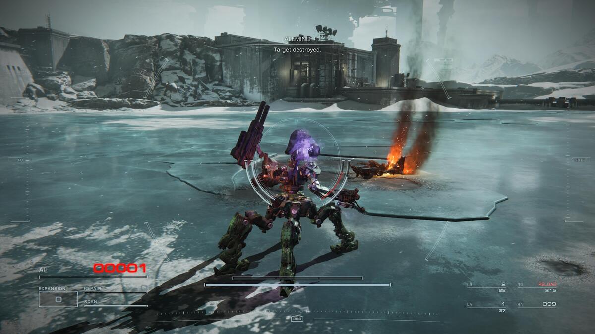 Pause du tétrapode Armored Core 6
