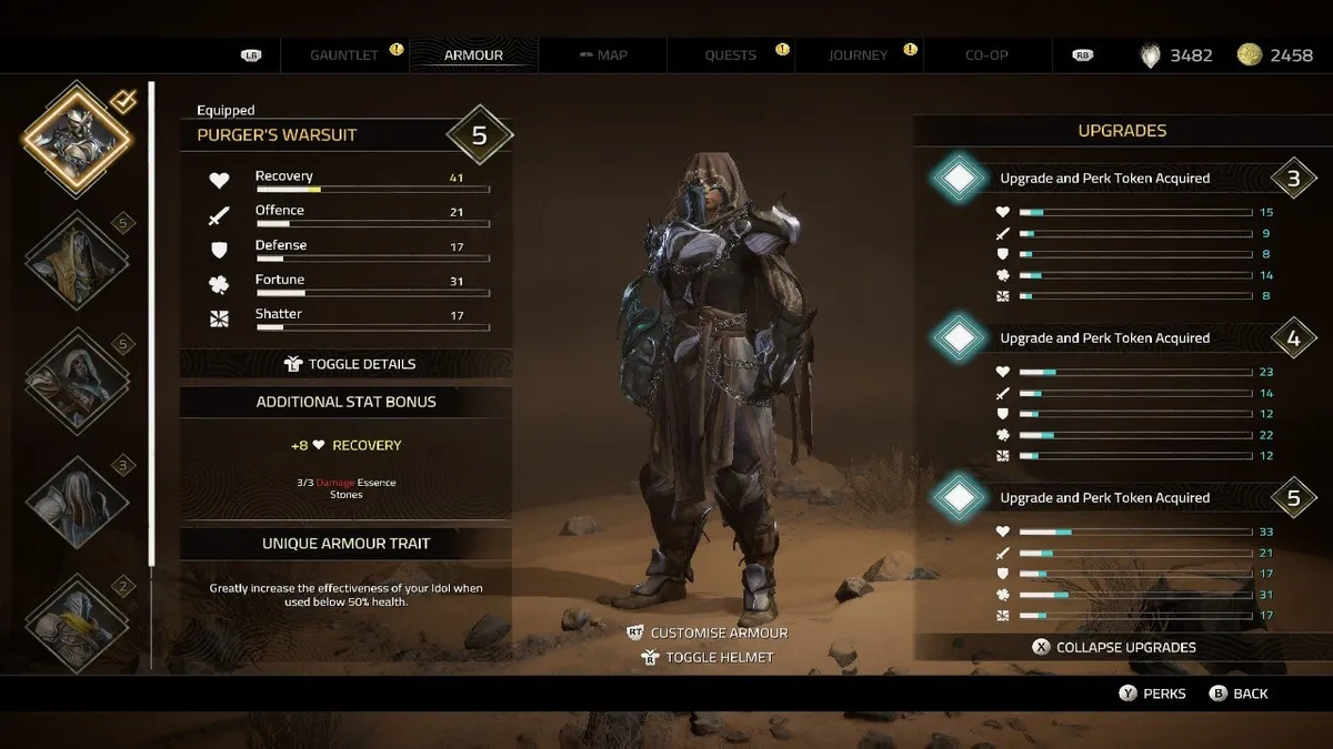 Écran d'armure Atlas Fallen