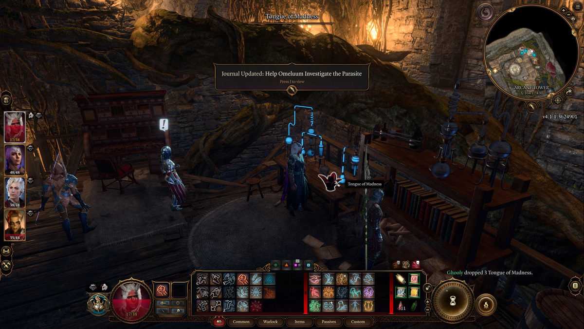 Sous-sol de la tour des arcanes de Baldur's Gate 3