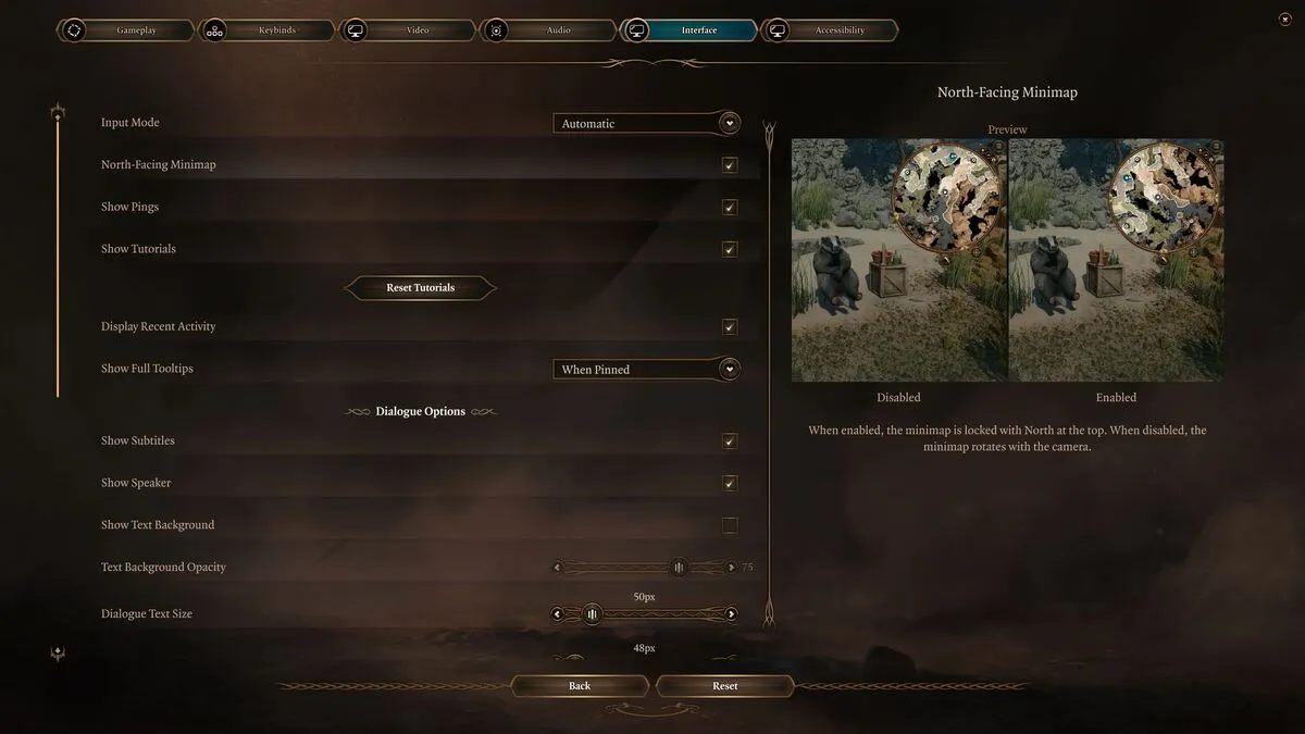 Mini-carte de l'écluse nord de Baldur's Gate 3