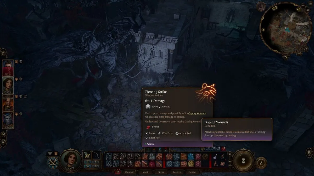 Baldur's Gate 3 Appuyez sur T Descriptions