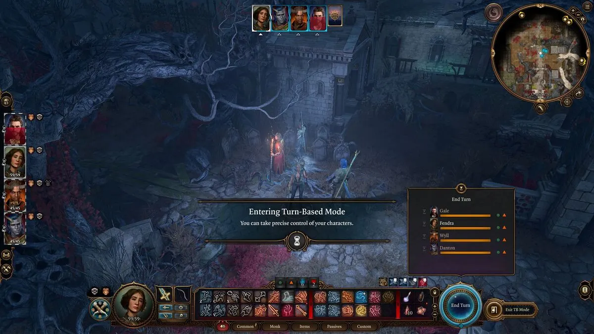 Mode au tour par tour de Baldur's Gate 3