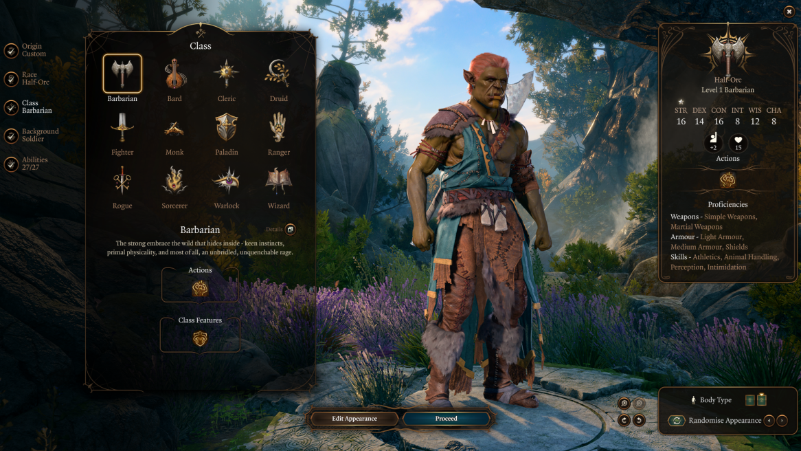 Meilleure build du Barbare Berserker de Baldur's Gate 3