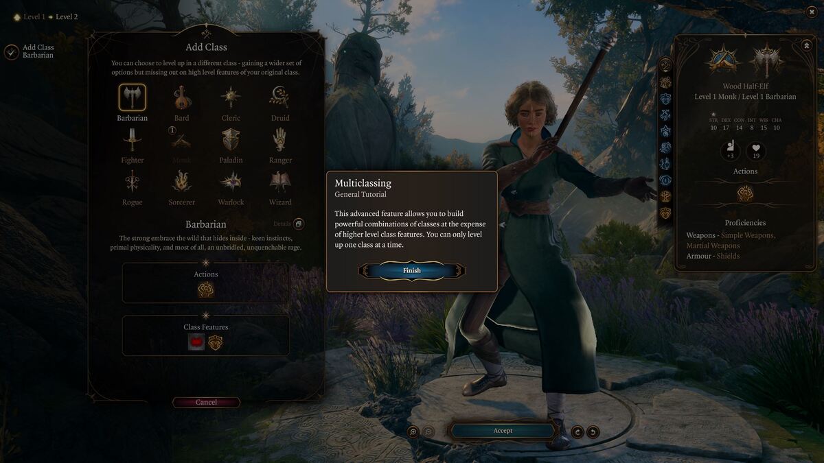 Meilleures multiclasses dans Baldur's Gate 3