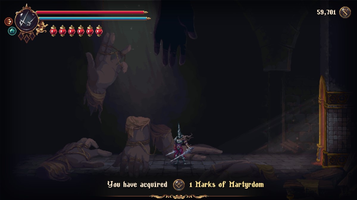 Blasphemous 2 Comment trouver chaque baiser fervent et obtenir la pièce secrète de la clé cassée