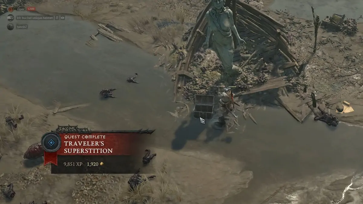 Diablo 4 : Terminer la quête "Superstition de la voyageuse"