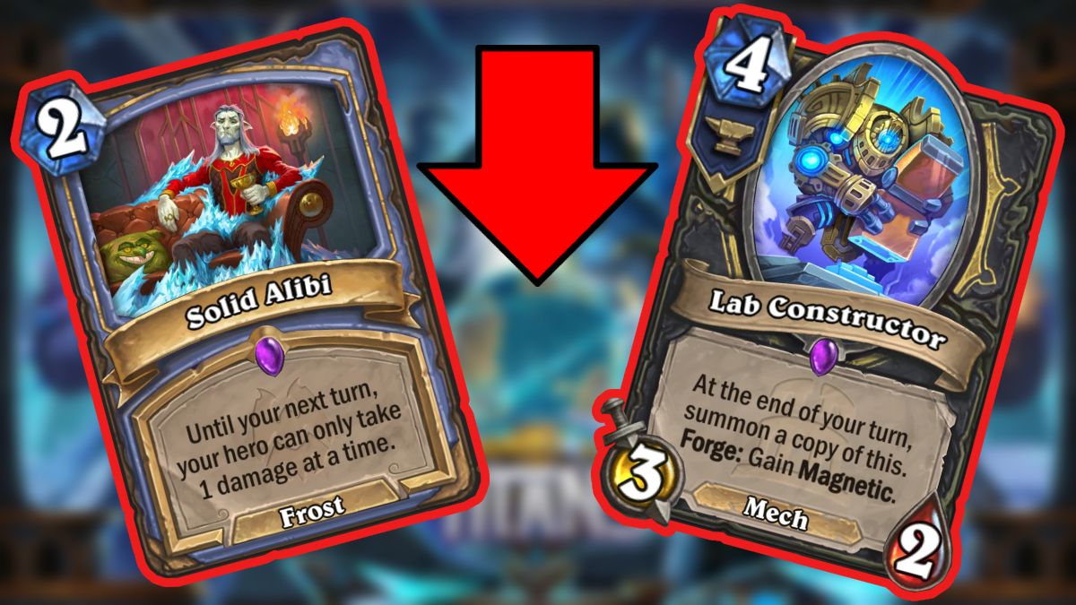 Le patch 27.0.3 de Hearthstone réduit l'Alibi solide et le Lab Constructeur