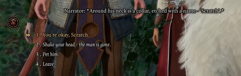 Comment obtenir un chien de compagnie dans Baldur's Gate 3 - Toutes les options pour le convaincre que son maître est mort.
