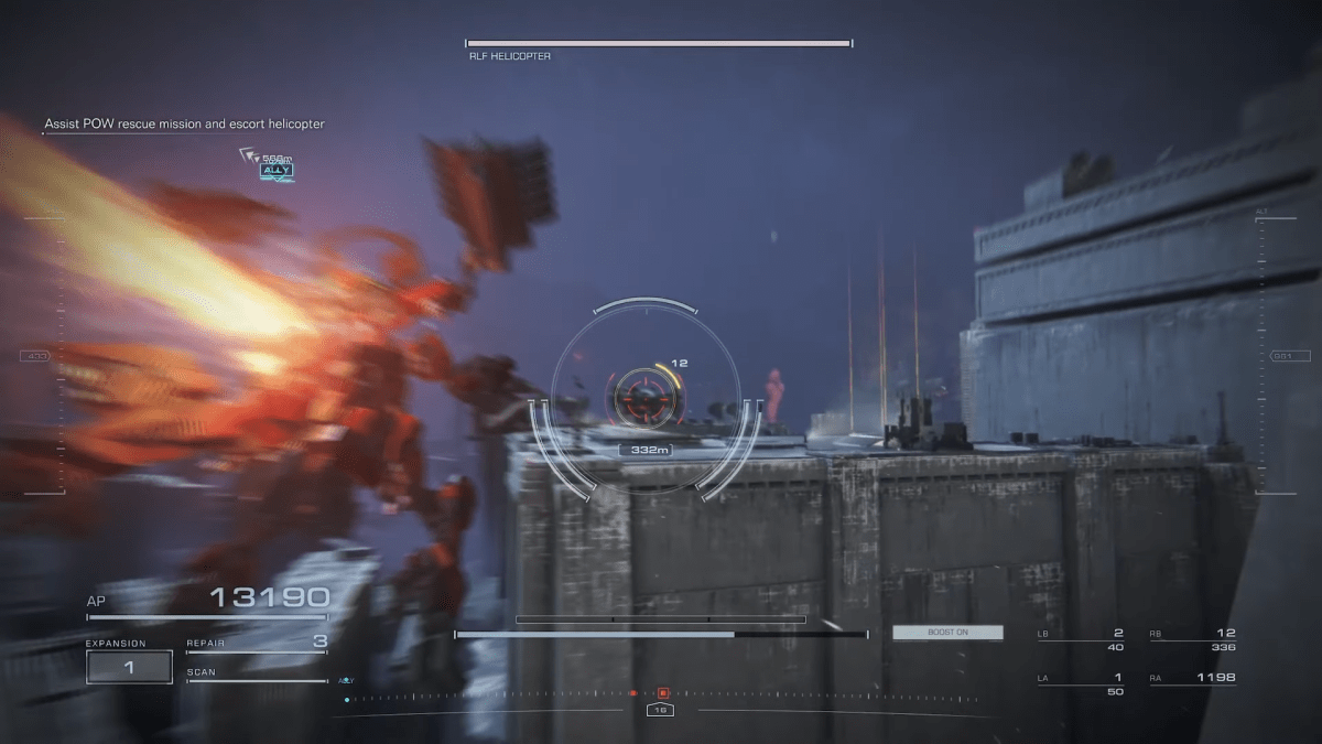 Emplacement du journal de bataille de sauvetage des prisonniers dans Armored Core 6