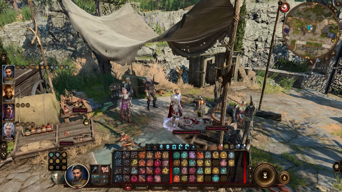 Où trouver les dribbles des parties du corps du clown dans Baldur's Gate 3 Hand