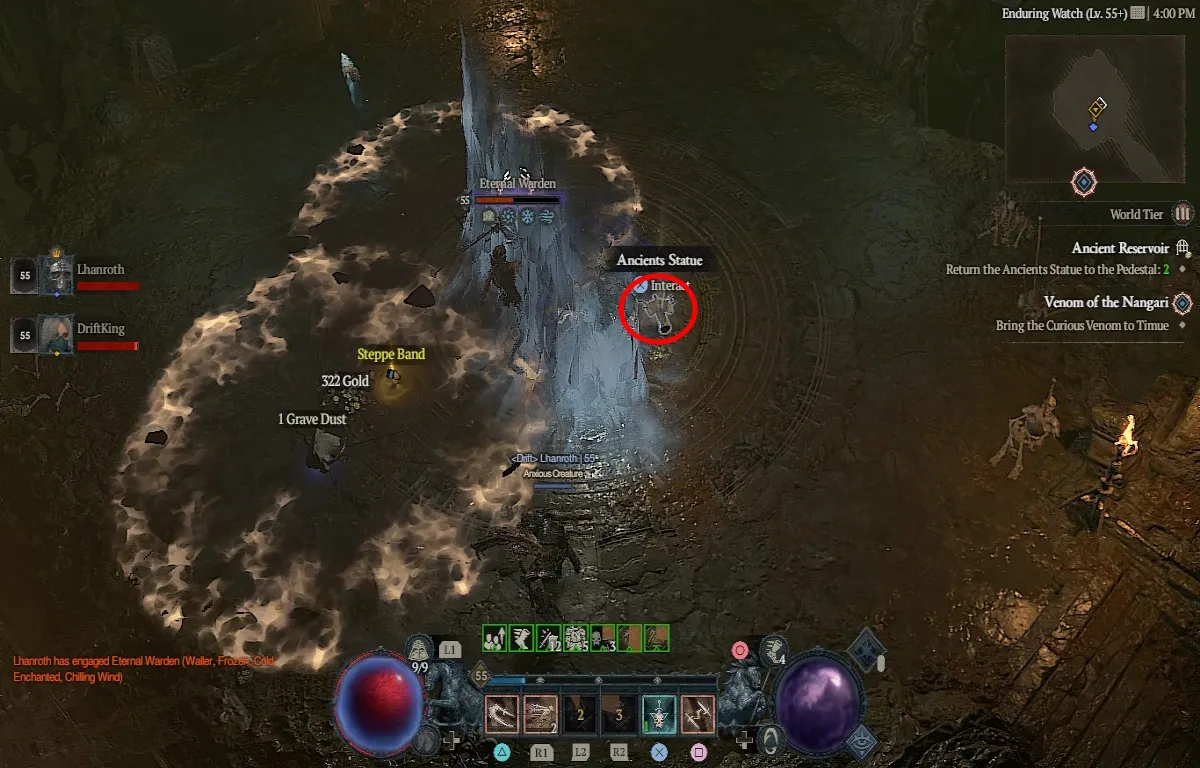 Diablo 4: emplacement, aspect et récompenses du donjon de l'ancien réservoir