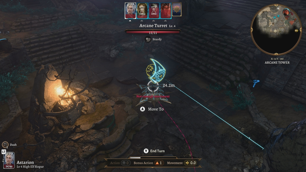 Baldurs Gate 3 Arcane Tower Tourelle près de la base des escaliers