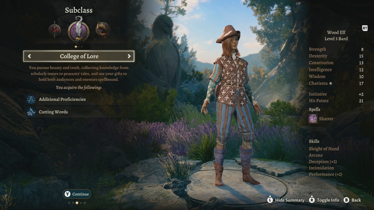 Baldurs Gate 3 Bard Subclass College Of Lore