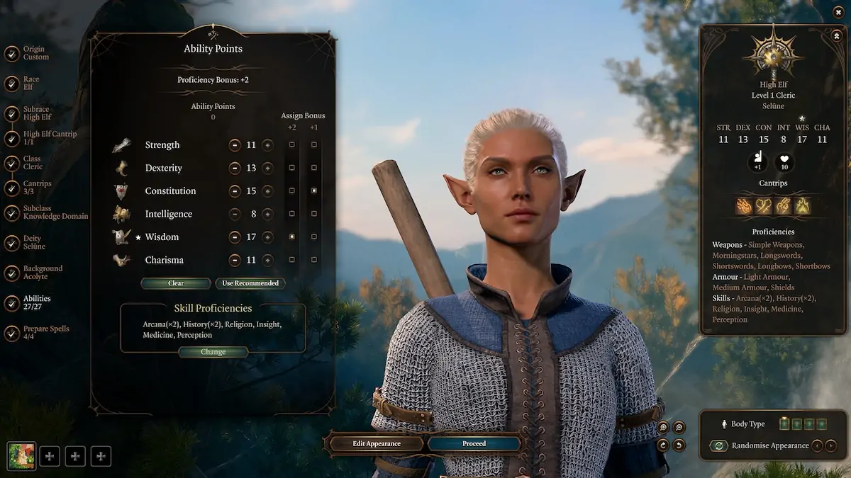 Baldurs Gate 3 Clerc Class And Skills Guide Capacités