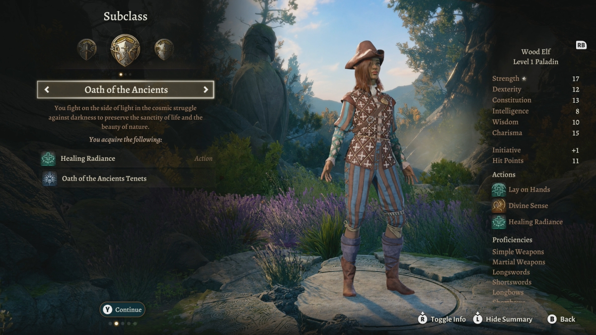 Baldurs Gate 3 Paladin Sous-classe Serment des Anciens