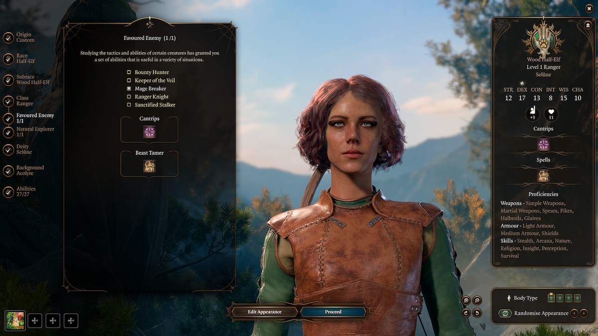 Baldurs Gate 3 Ranger Class And Skills Guide Ennemi préféré