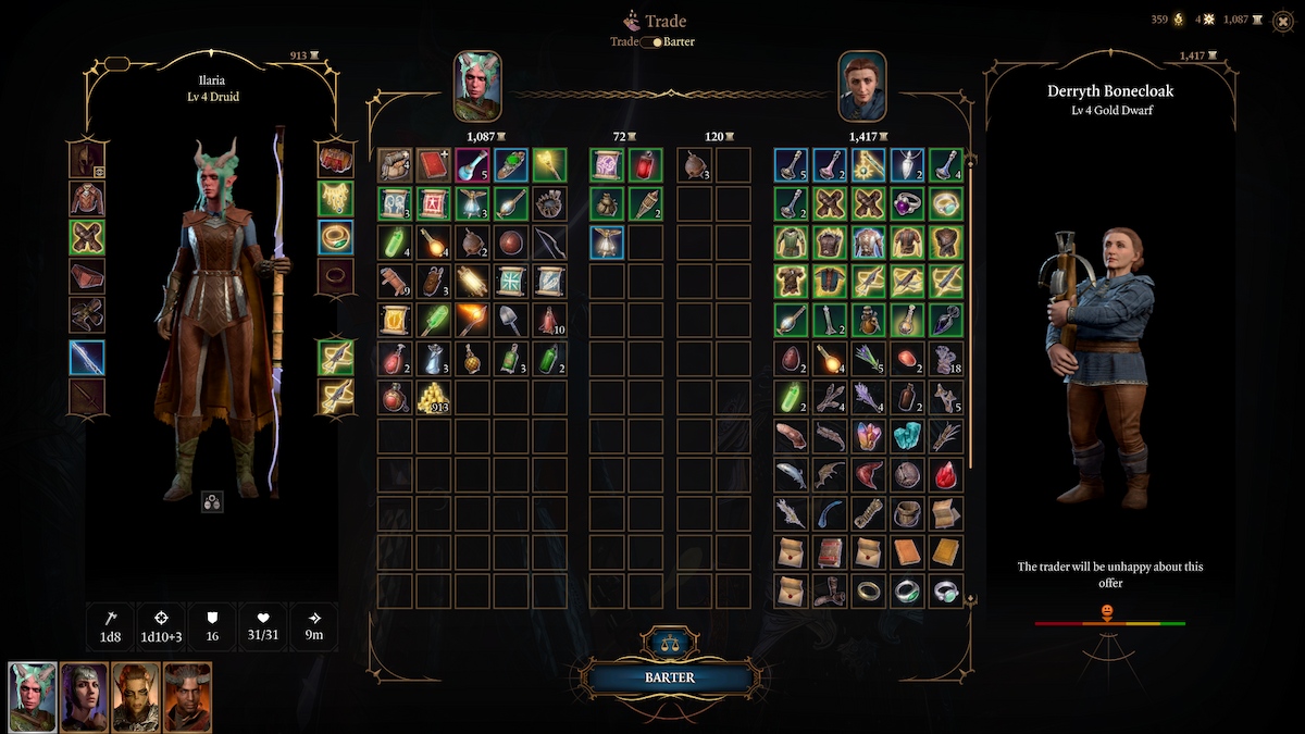 Baldurs Gate 3 Trade Vs Troc expliqué