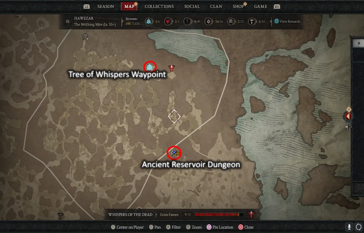 Diablo 4: emplacement, aspect et récompenses du donjon de l'ancien réservoir