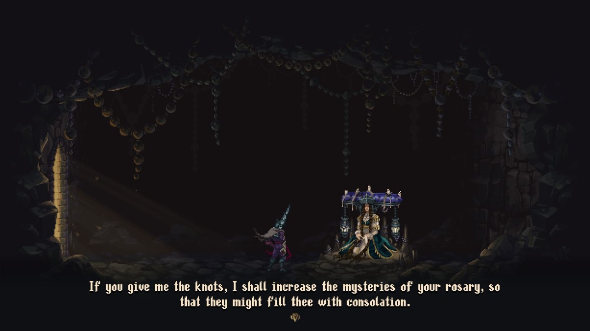 Comment débloquer tous les emplacements de chapelet dans Blasphemous 2 Intro 2