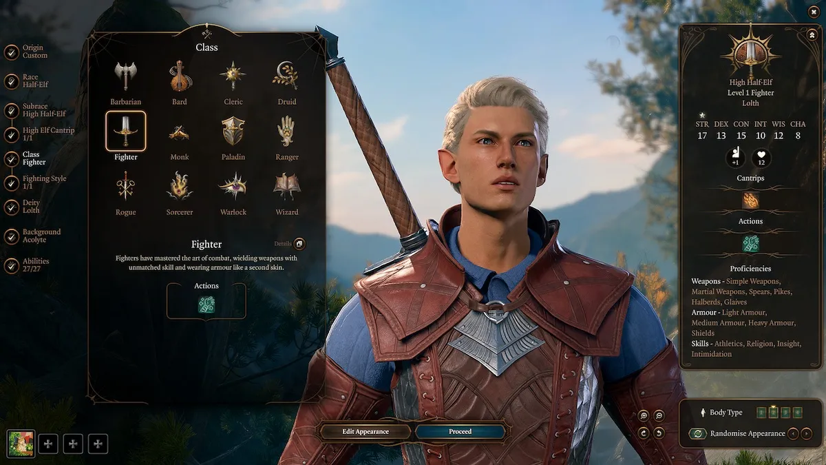 Quelle classe devriez-vous choisir dans Baldurs Gate 3 Fighter