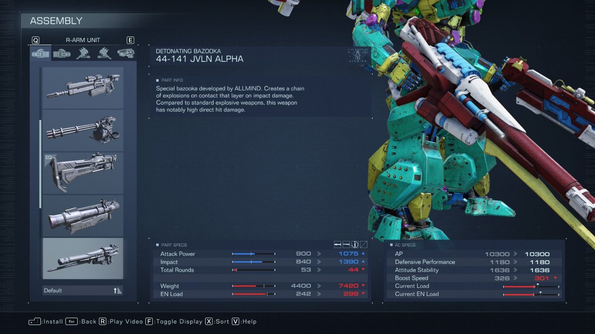 Toutes les récompenses Loghunt dans Armored Core 6