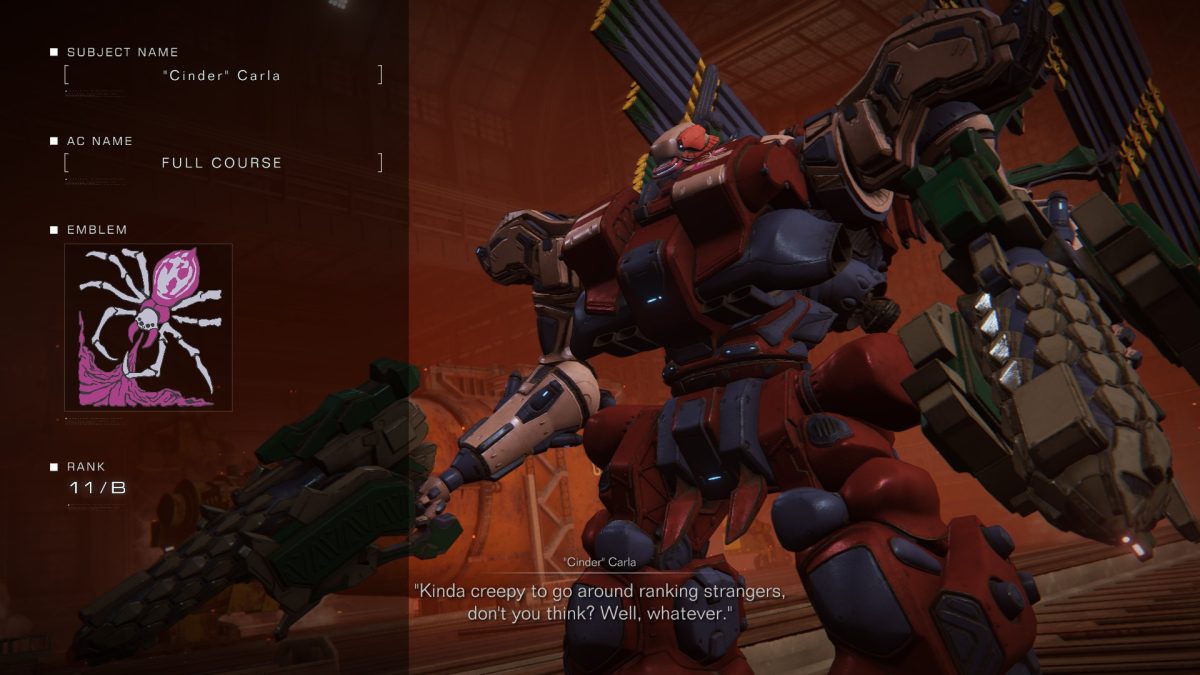 Tous les personnages d'Armored Core 6