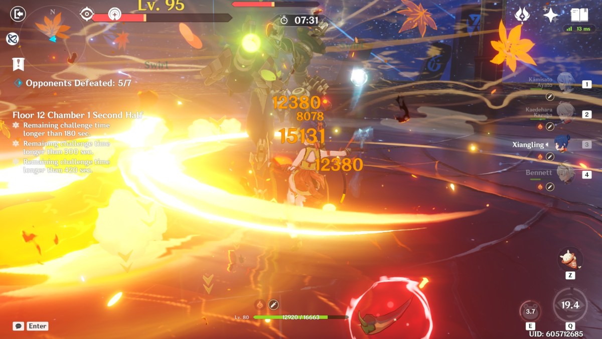 Genshin Impact 4.0 Abîme en spirale 9