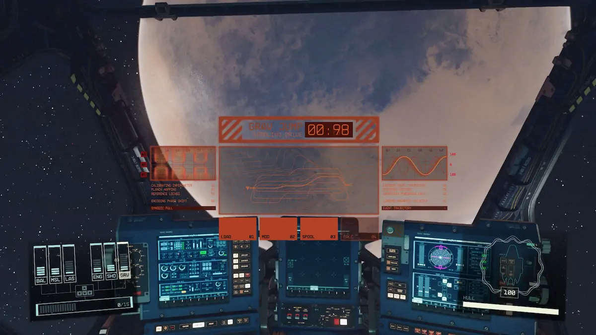 Champ d'étoiles de saut gravitaire