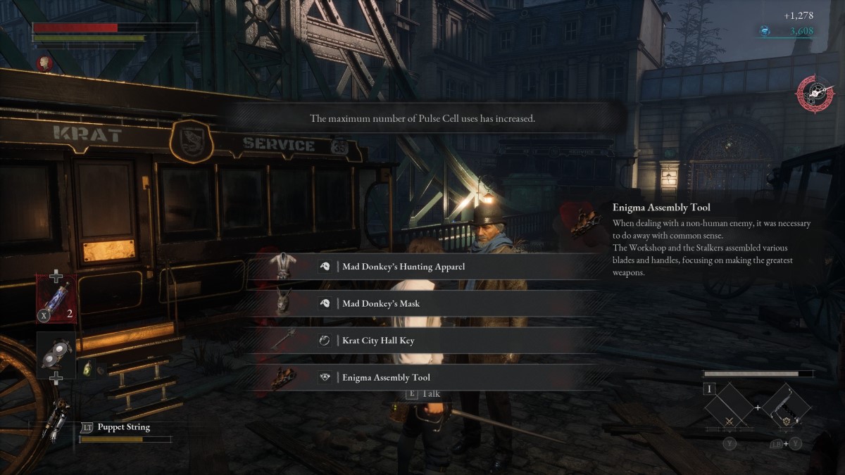 Comment augmenter la capacité de vos cellules de pouls dans Lies Of P Mad Donkey