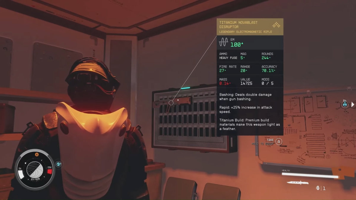 Starfield : Armes non létales électromagnétiques