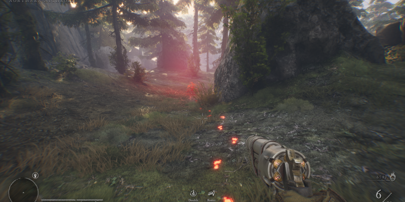 Devriez-vous suivre les empreintes rouges dans Witchfire ?