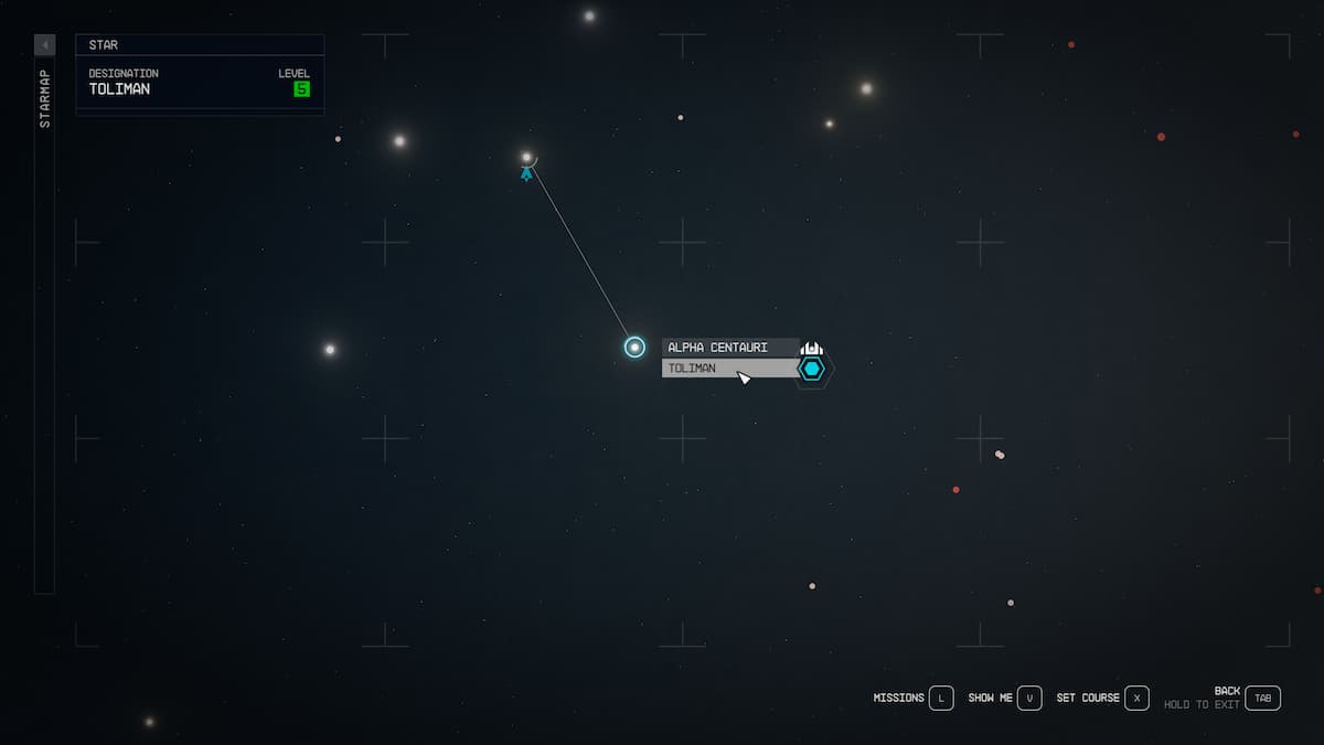 Emplacement de la galaxie Starfield London