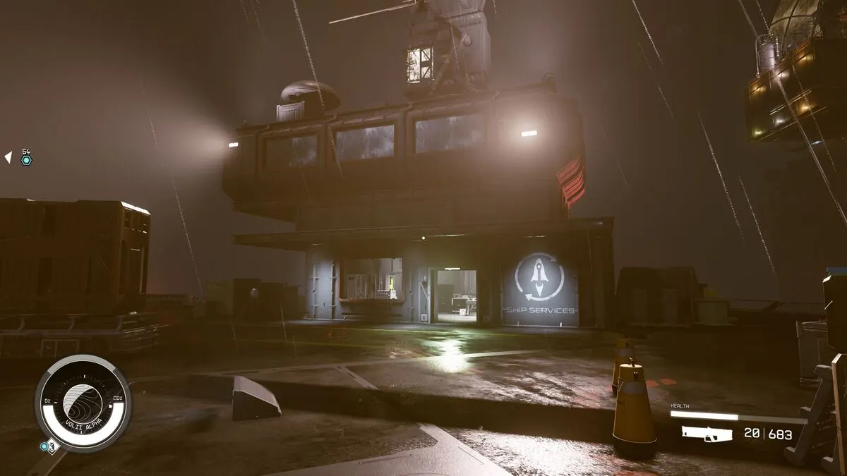 Emplacements du chantier naval Starfield