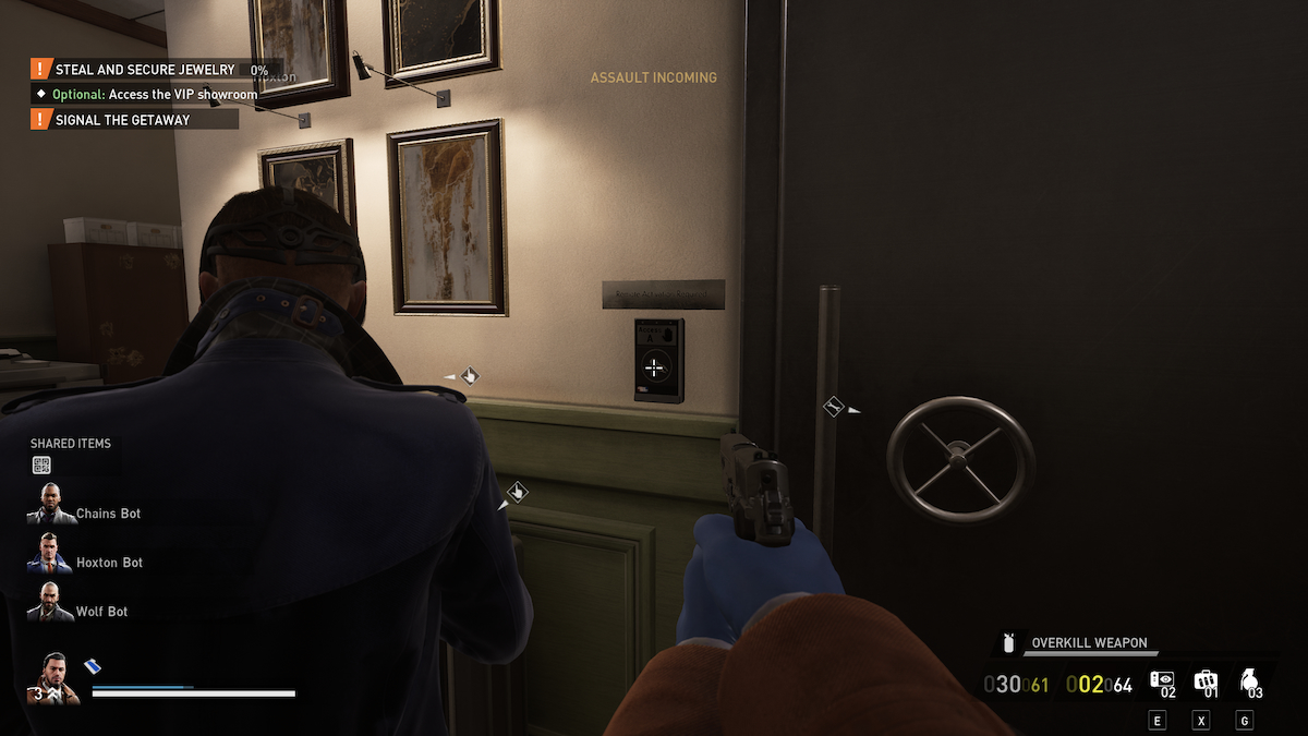Payday 3 en regardant le coffre-fort