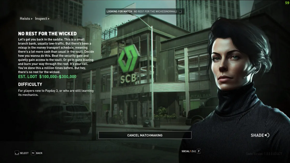 Pourquoi le Matchmaking prend-il une éternité dans Payday 3 ? Répondu