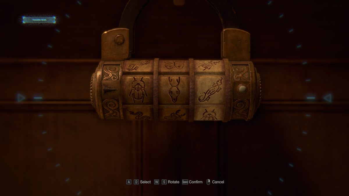 Resident Evil 4 manières séparées Solution de puzzle de verrouillage de salle de collection trois spécimens