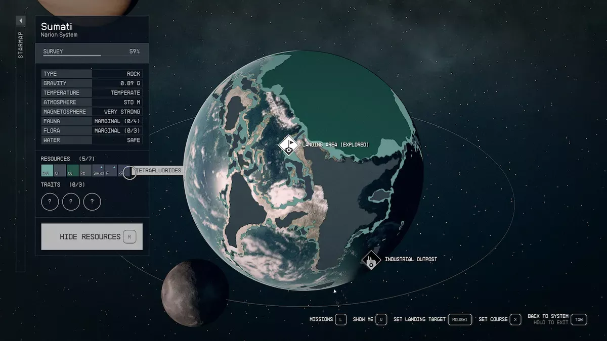 Starfield Comment obtenir des planètes au tétrafluorure