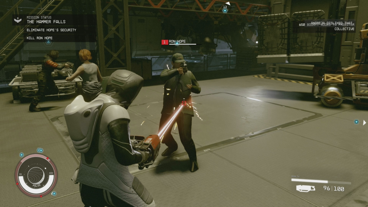 Starfield Ron Hope L'approche violente de Hammer Falls