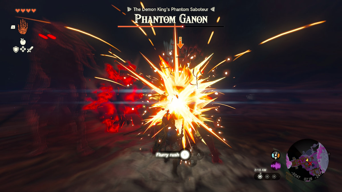 Larmes du Royaume Phantom Ganon Flurry Rush