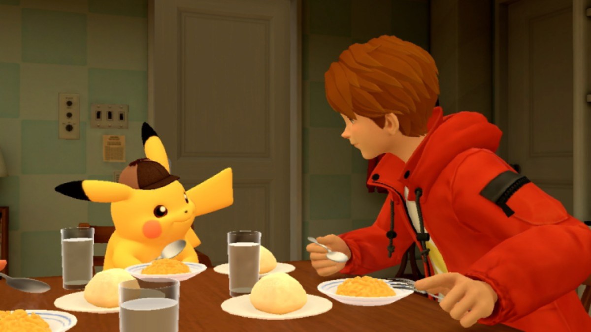 Dîner du retour du détective Pikachu version anglaise
