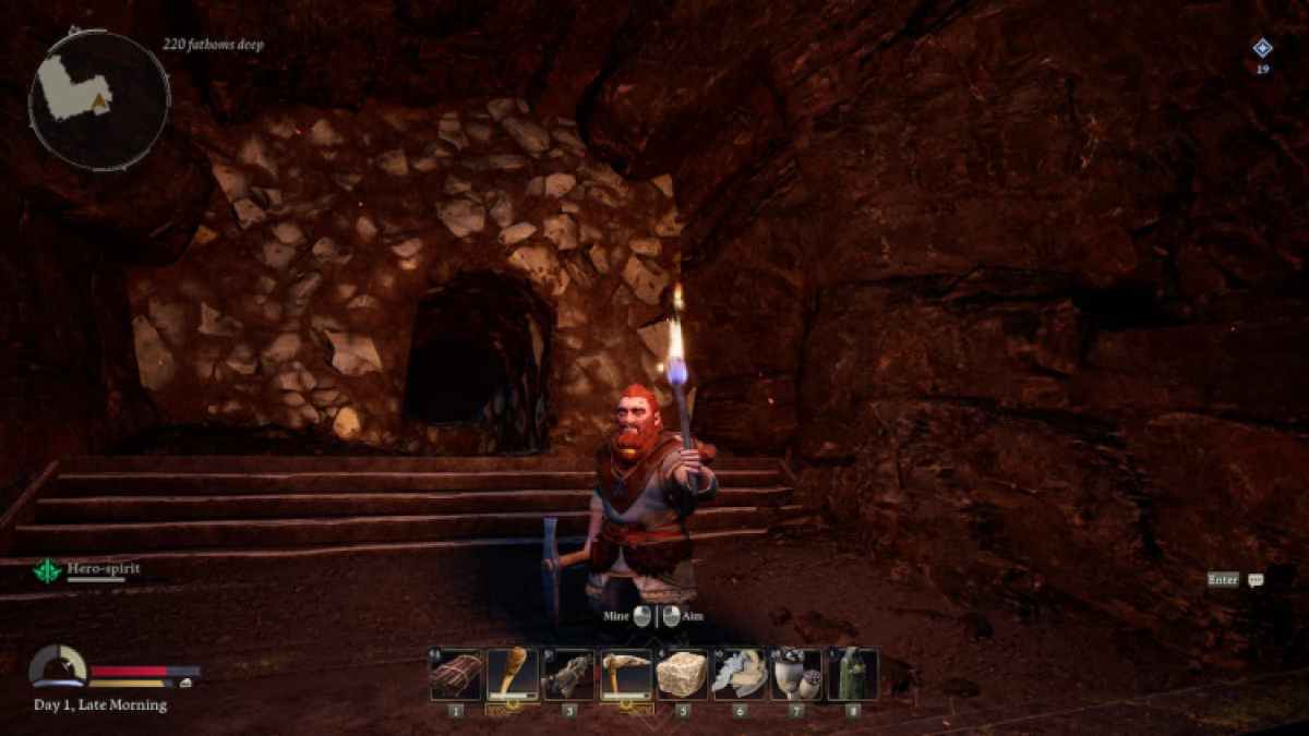 Trou creusé en retour à la Moria