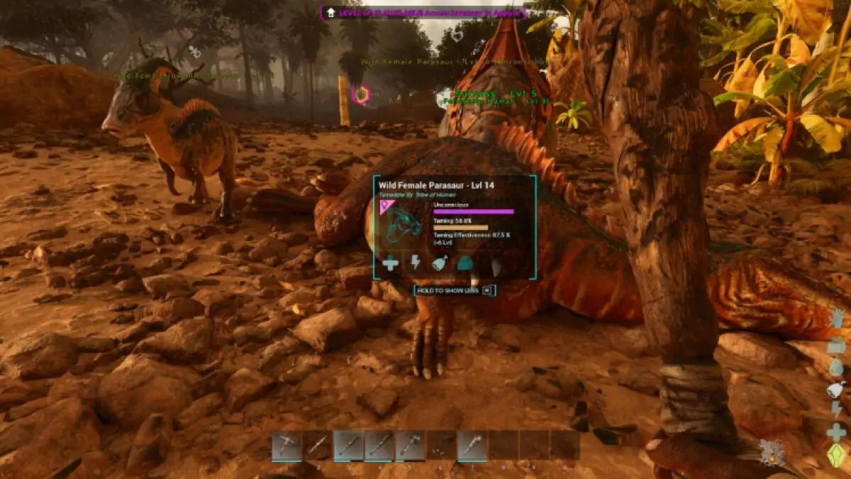 Ark Survival Parasaure Ascensionné Inconscient