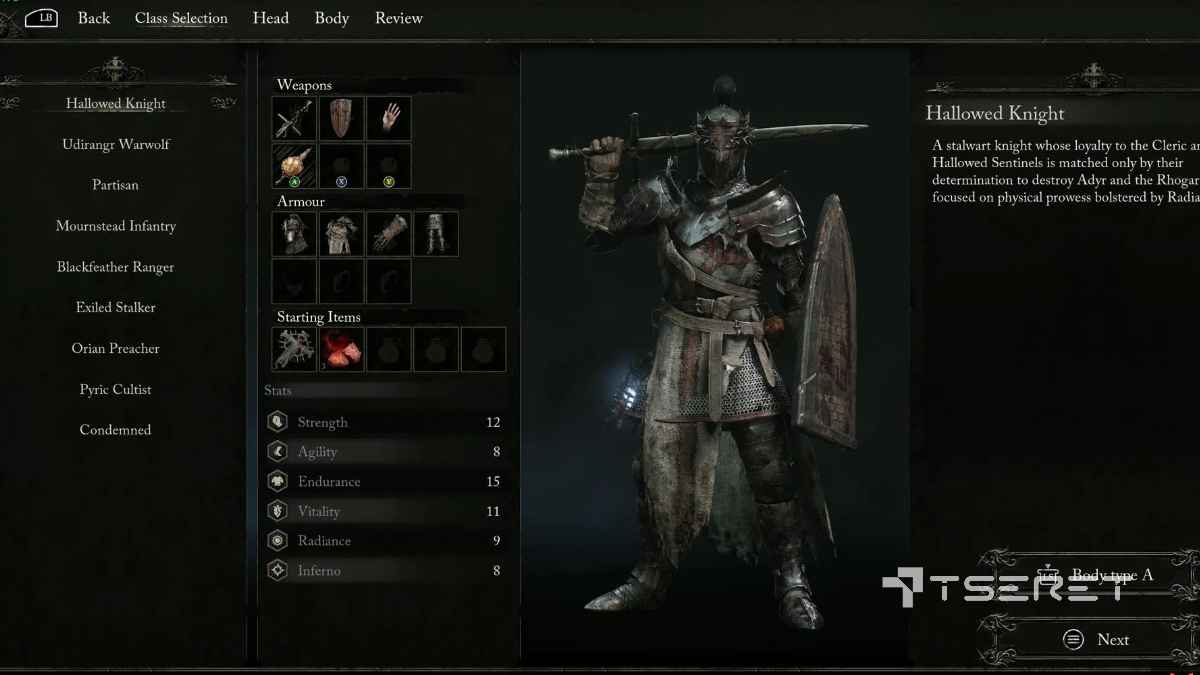Lords of the Fallen : Meilleure build du chevalier sacré [Hallowed Knight]