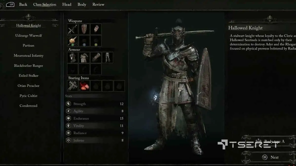 Lords of the Fallen : Meilleure build du chevalier sacré [Hallowed Knight]